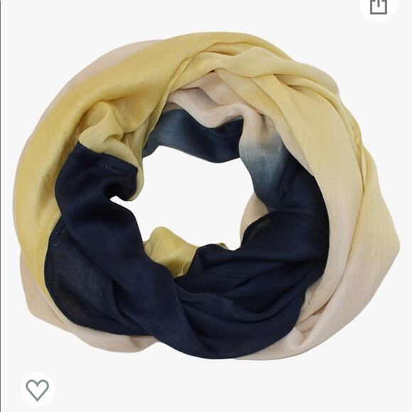 Yellow Black & Cream Infinity Scarf - Picture 1 of 4